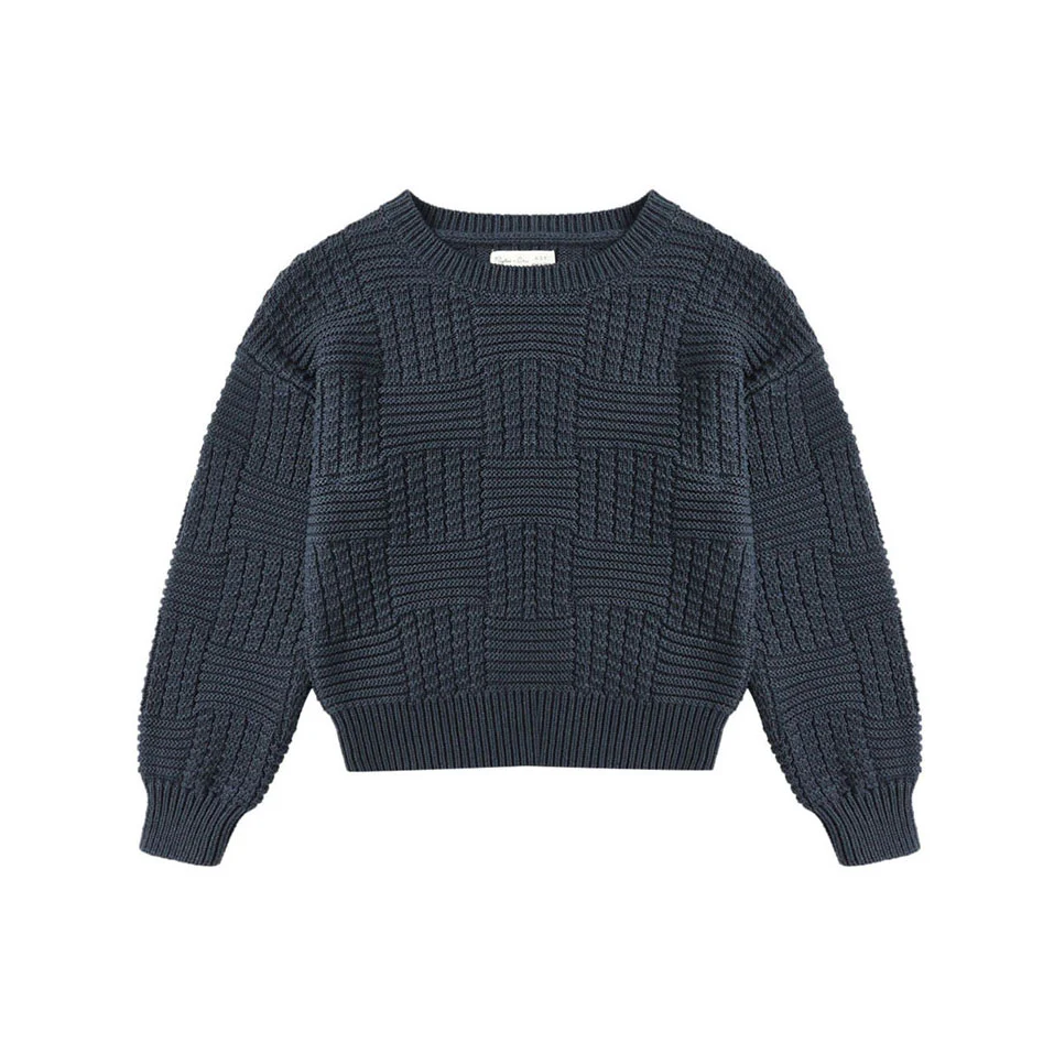 Rylee and Cru Navy Aspen Sweater