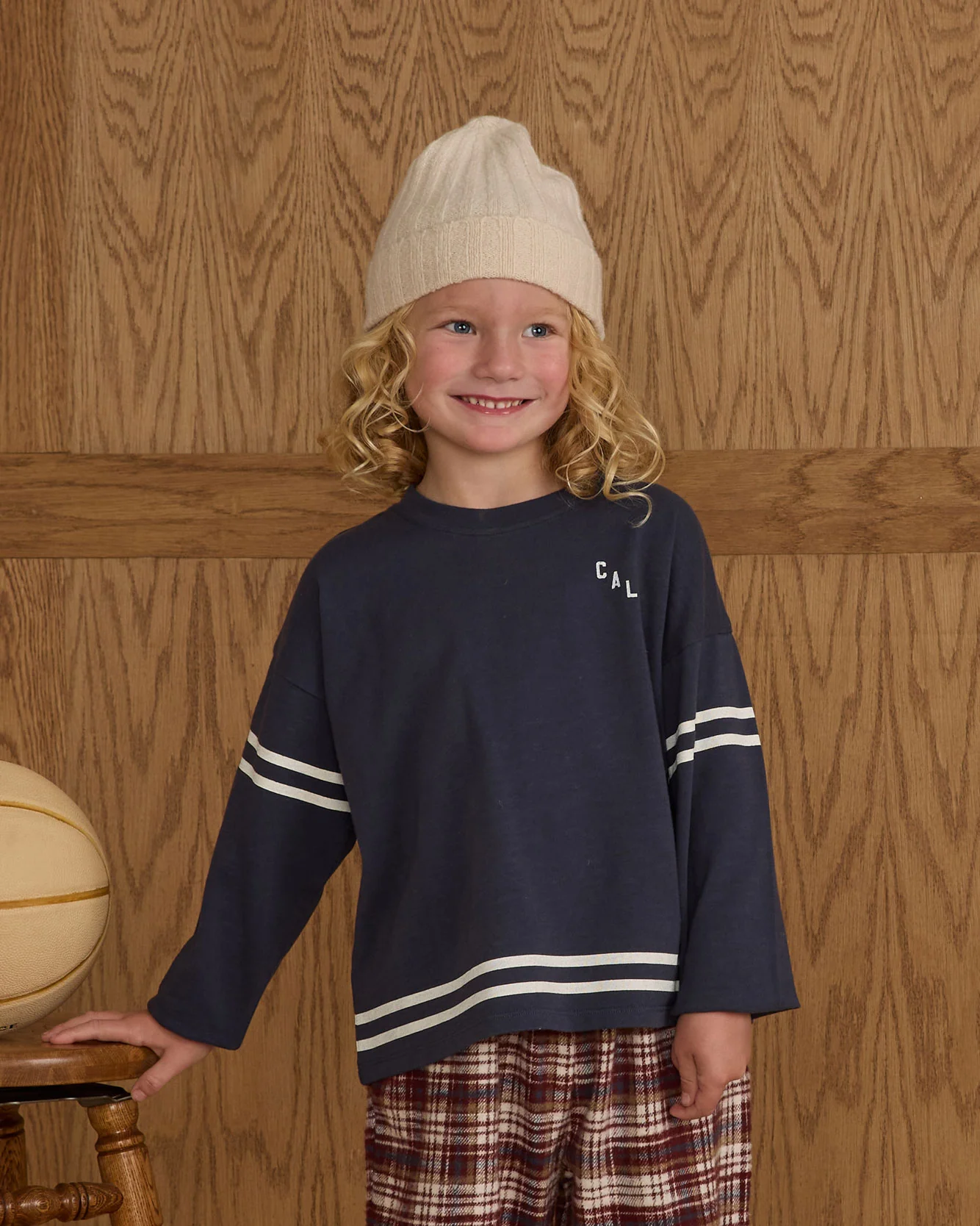 Rylee and Cru Navy Camden Long Sleeve Tee - Image 2