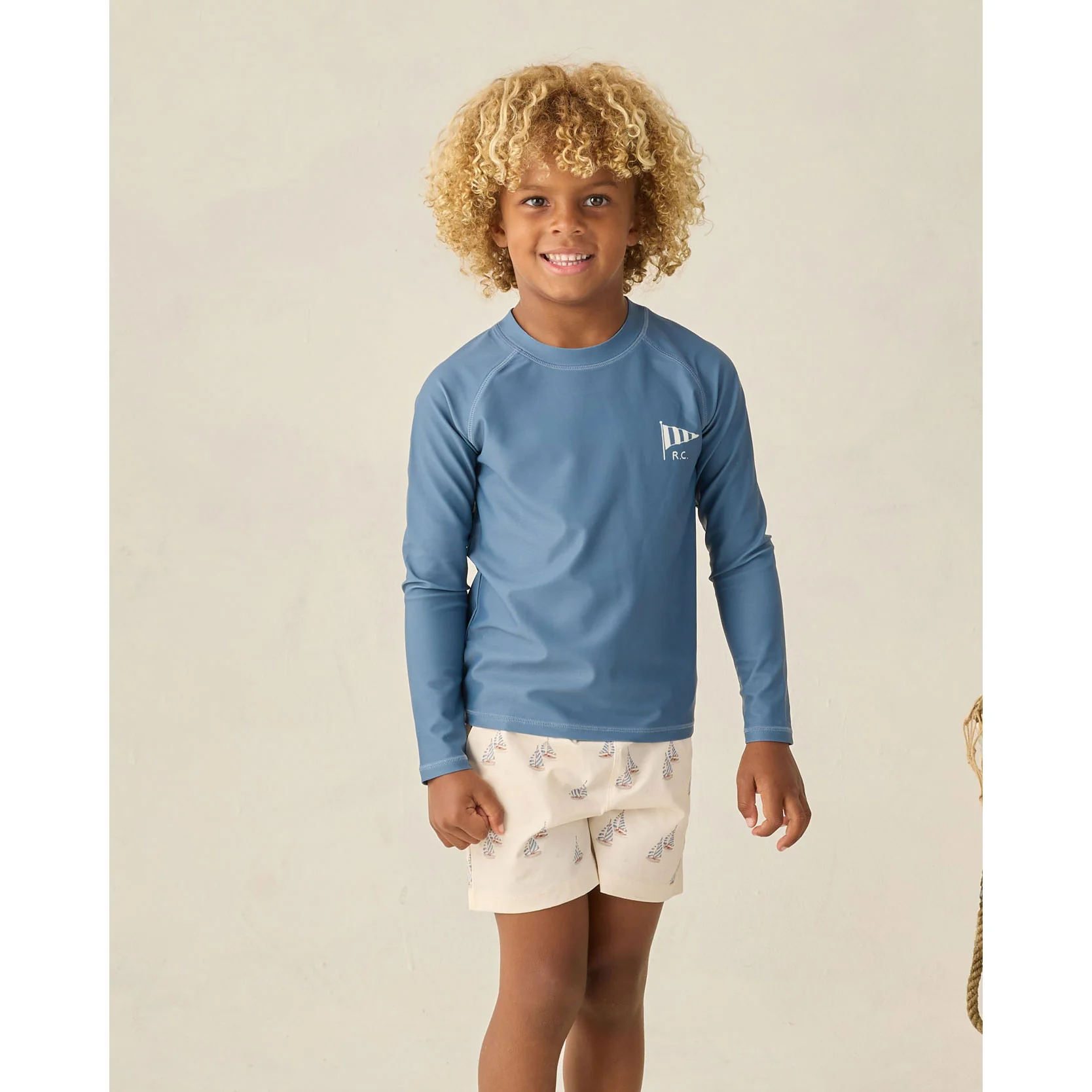 Rylee and Cru Navy Long Sleeve Rashguard - Image 2