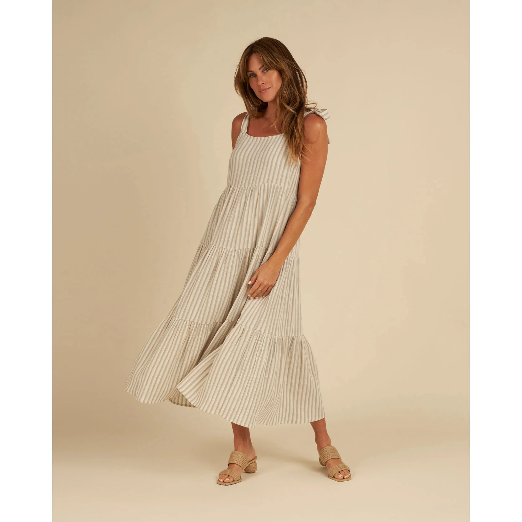 Rylee and Cru Ocean-Stripe Harbor Womens Dress -Ocean Stripe - Image 3