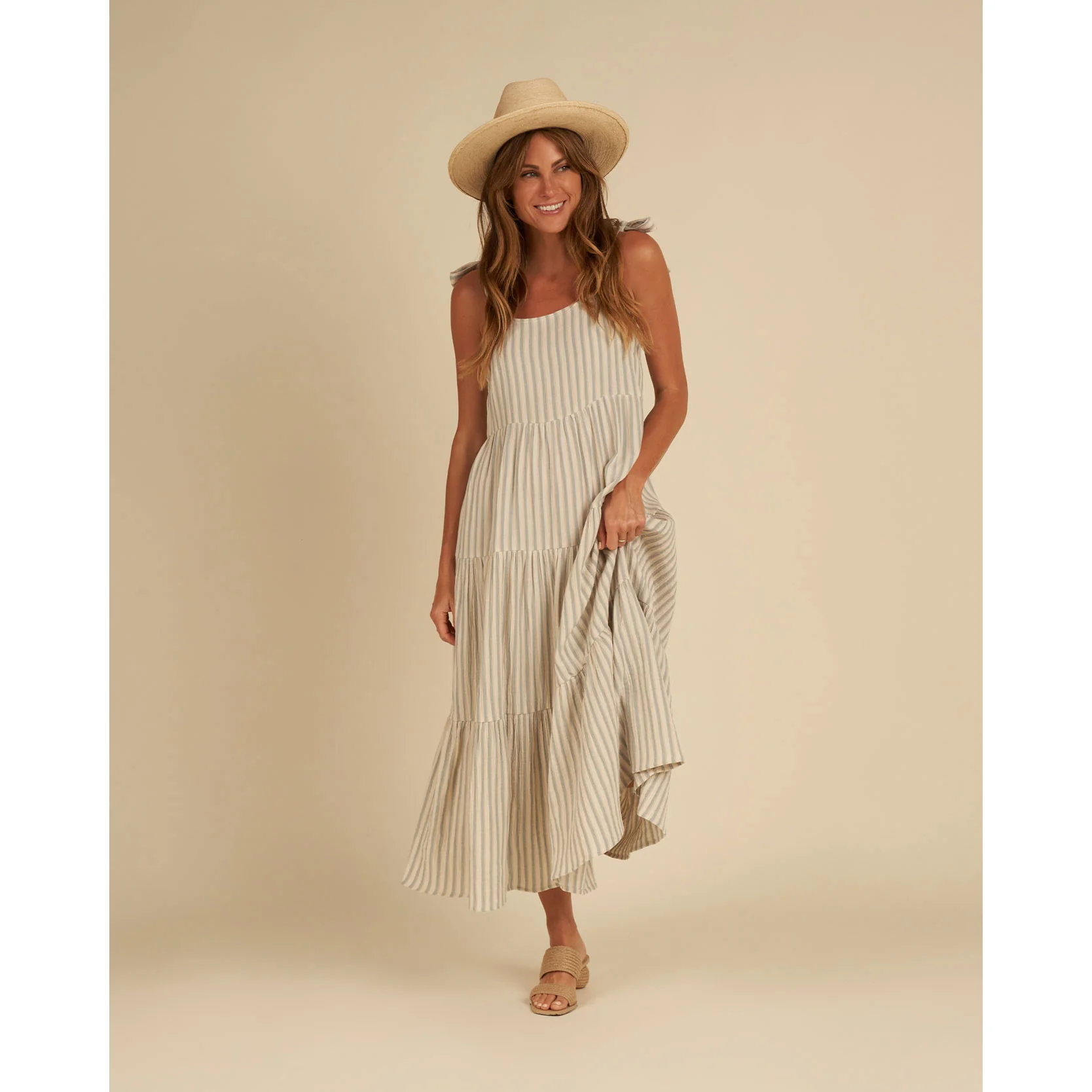 Rylee and Cru Ocean-Stripe Harbor Womens Dress -Ocean Stripe - Image 4