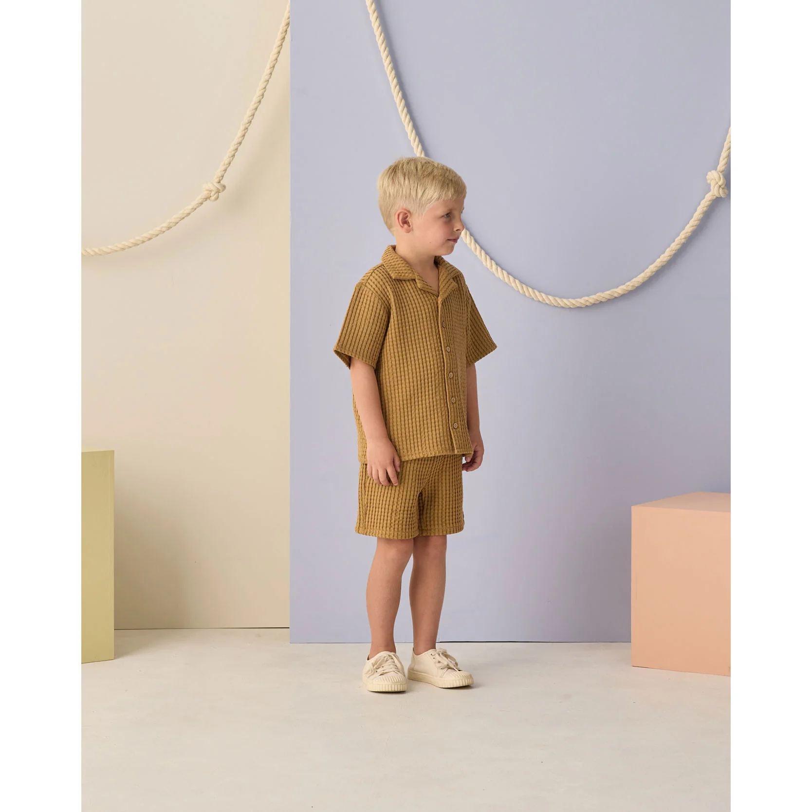 Rylee and Cru  Ocre Relaxed Short - Image 3