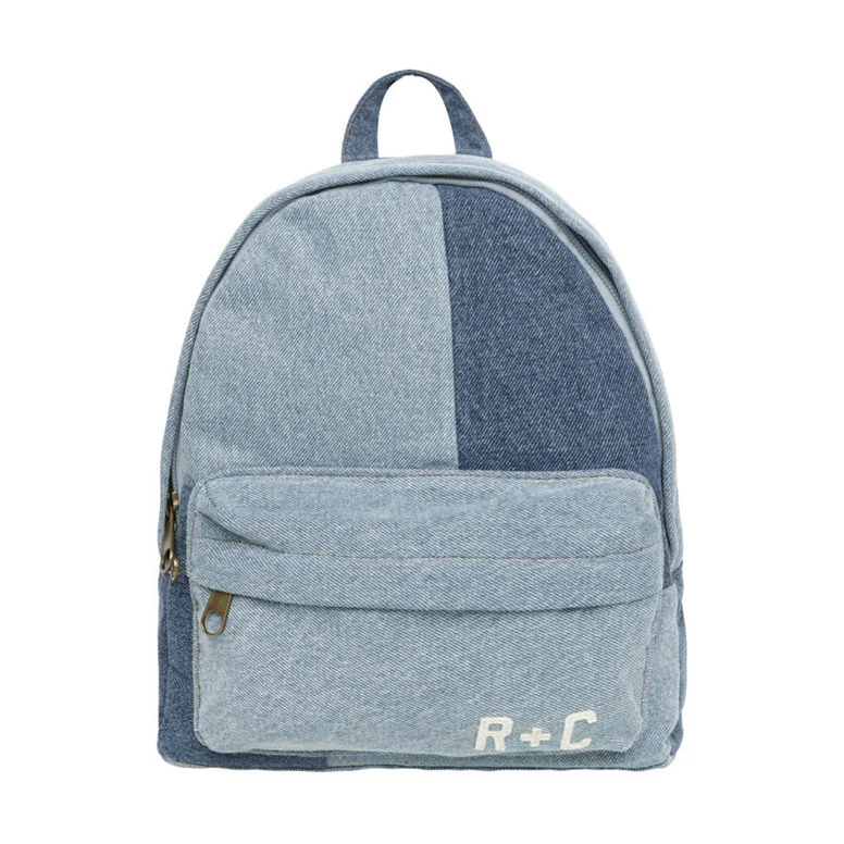 Rylee and Cru Patchwork Denim Mini Backpack