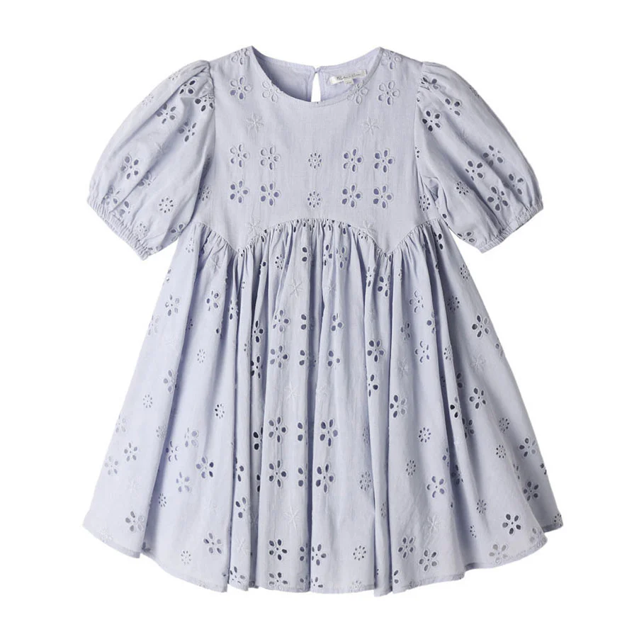 Rylee and Cru  Periwinkle Rose Dress