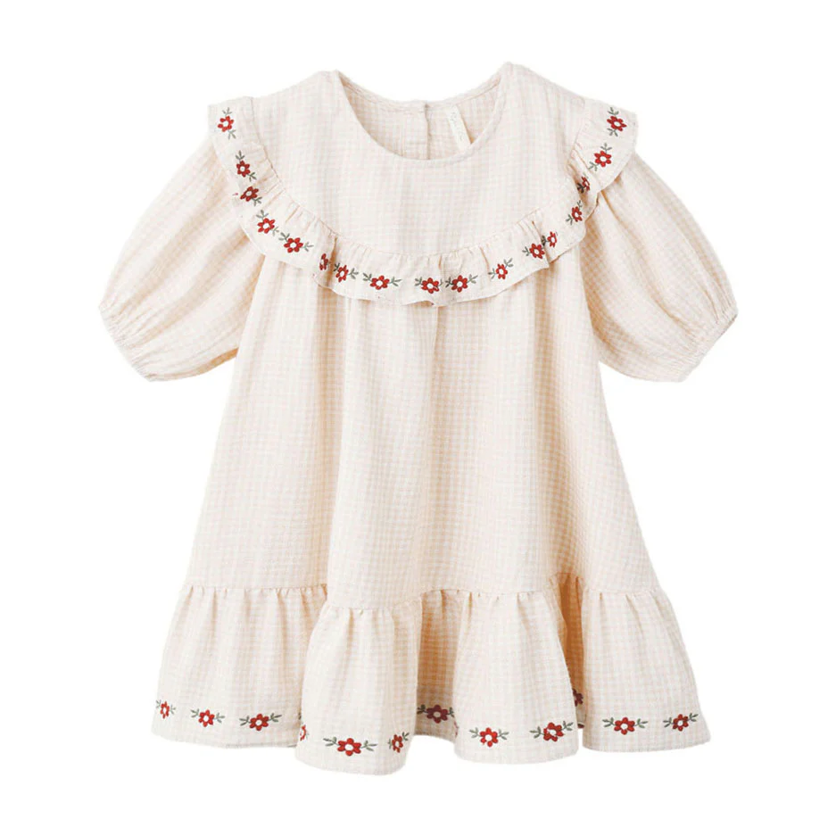 Rylee and Cru Petal Gingham Cordelia Dress