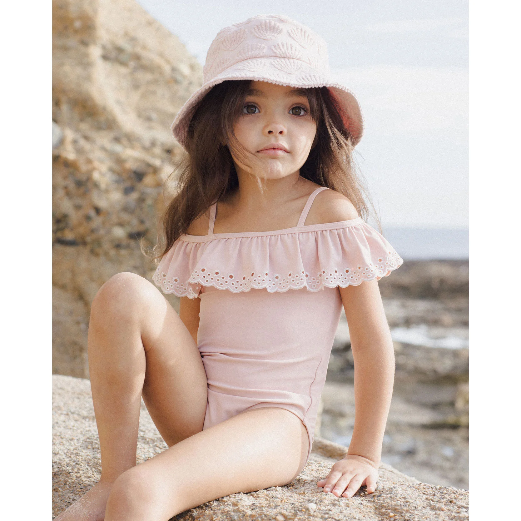 Rylee and Cru Pink Off The Shoulder One Piece - Image 2