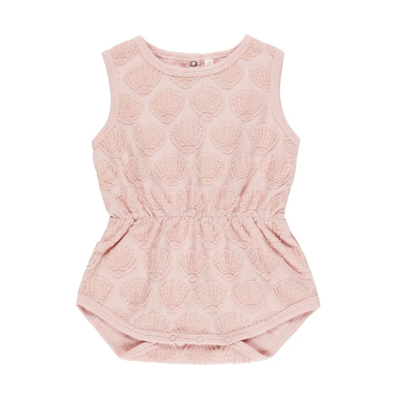 Rylee and Cru Pink Shells Cinch Playsuit