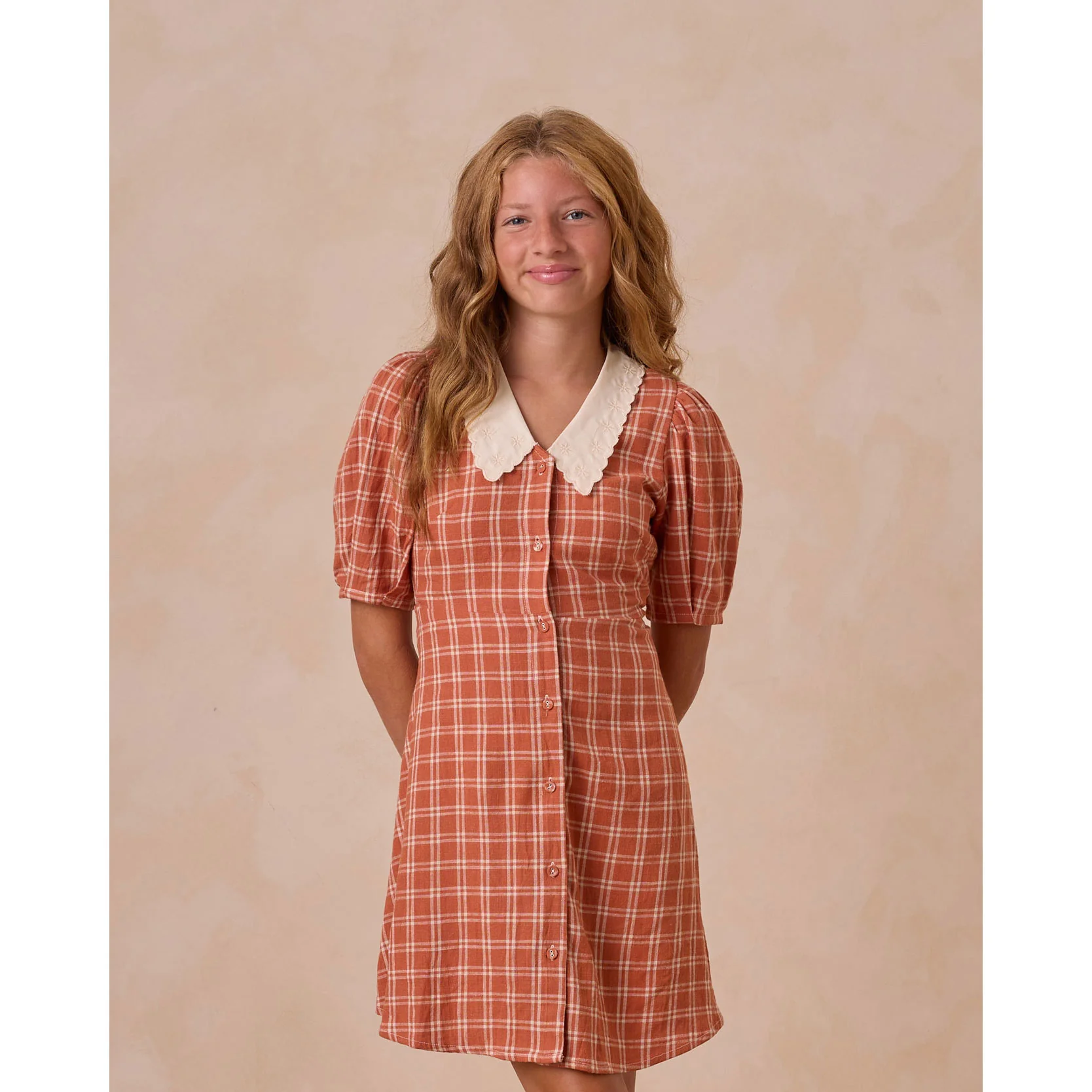 Rylee and Cru Poppy Check Del Mar Dress
