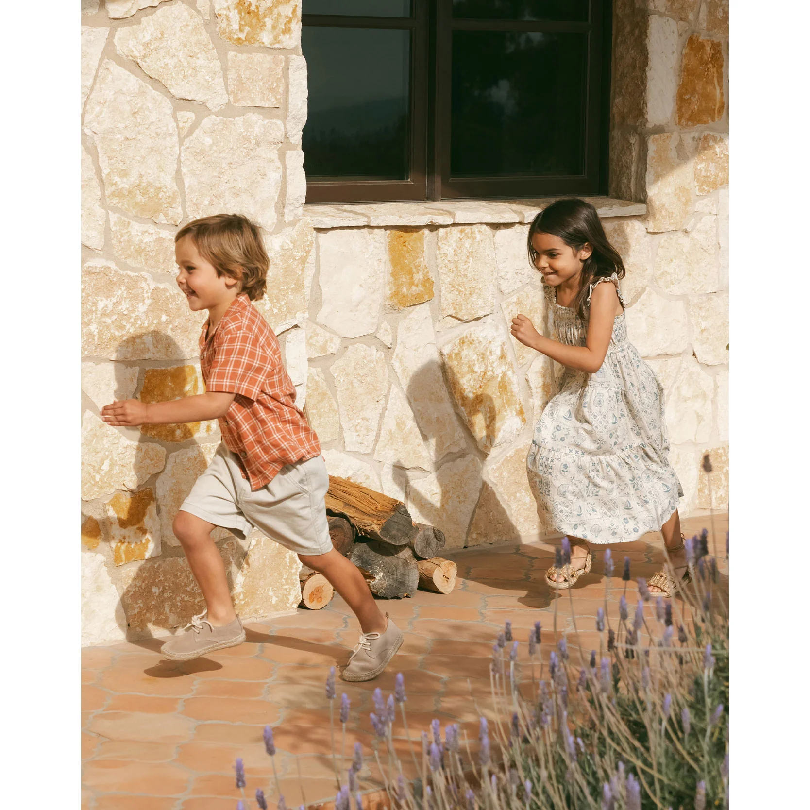 Rylee and Cru Poppy Check Lapel Collared Shirt - Image 4