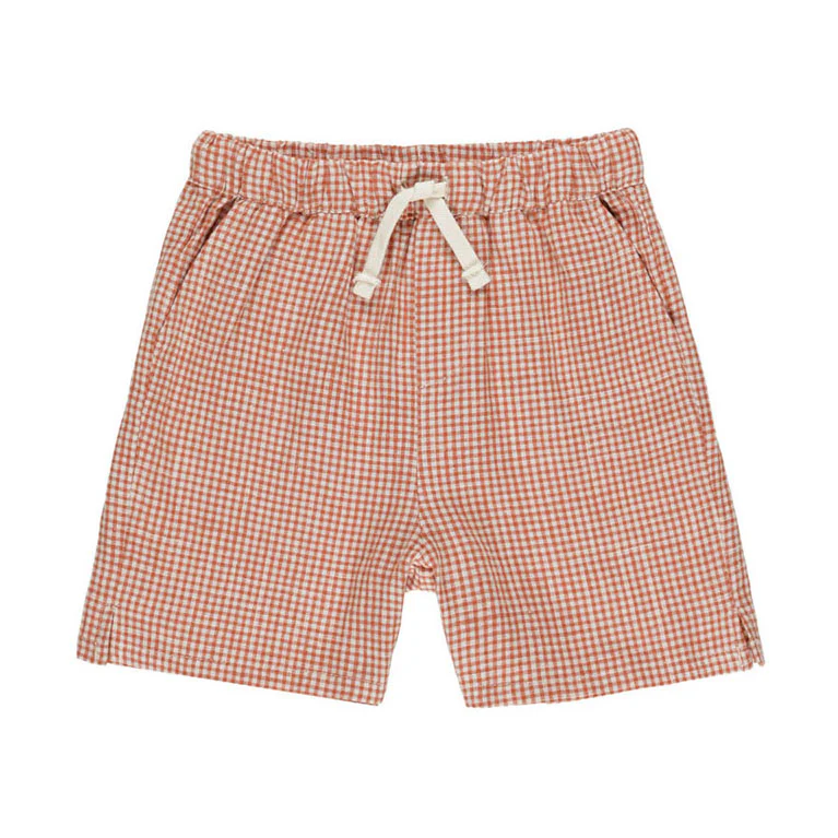 Rylee and Cru Poppy Gingham Perry Short