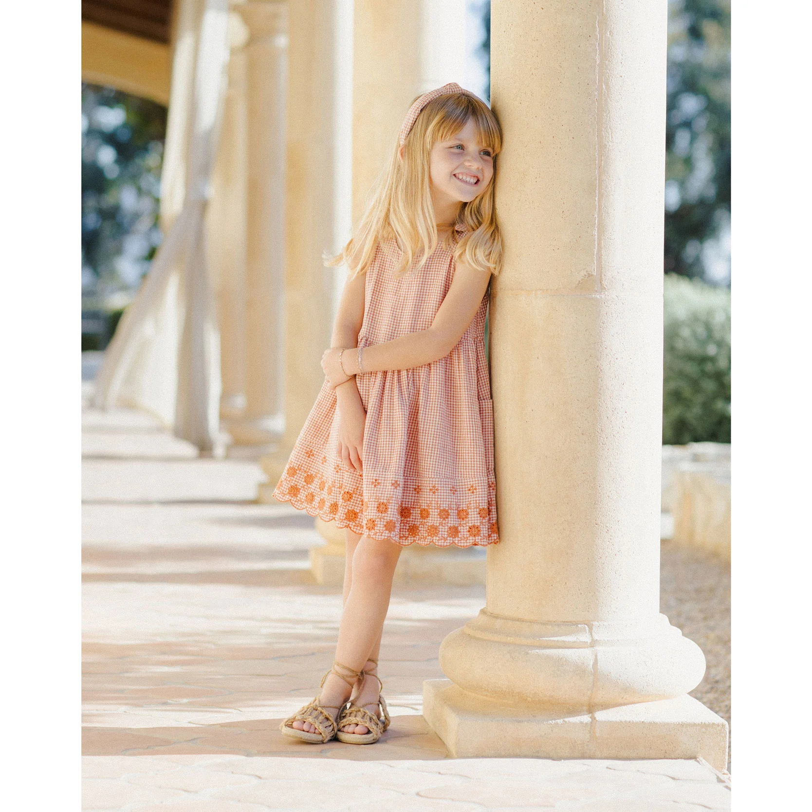 Rylee and Cru Poppy Gingham Summer Dress - Image 2