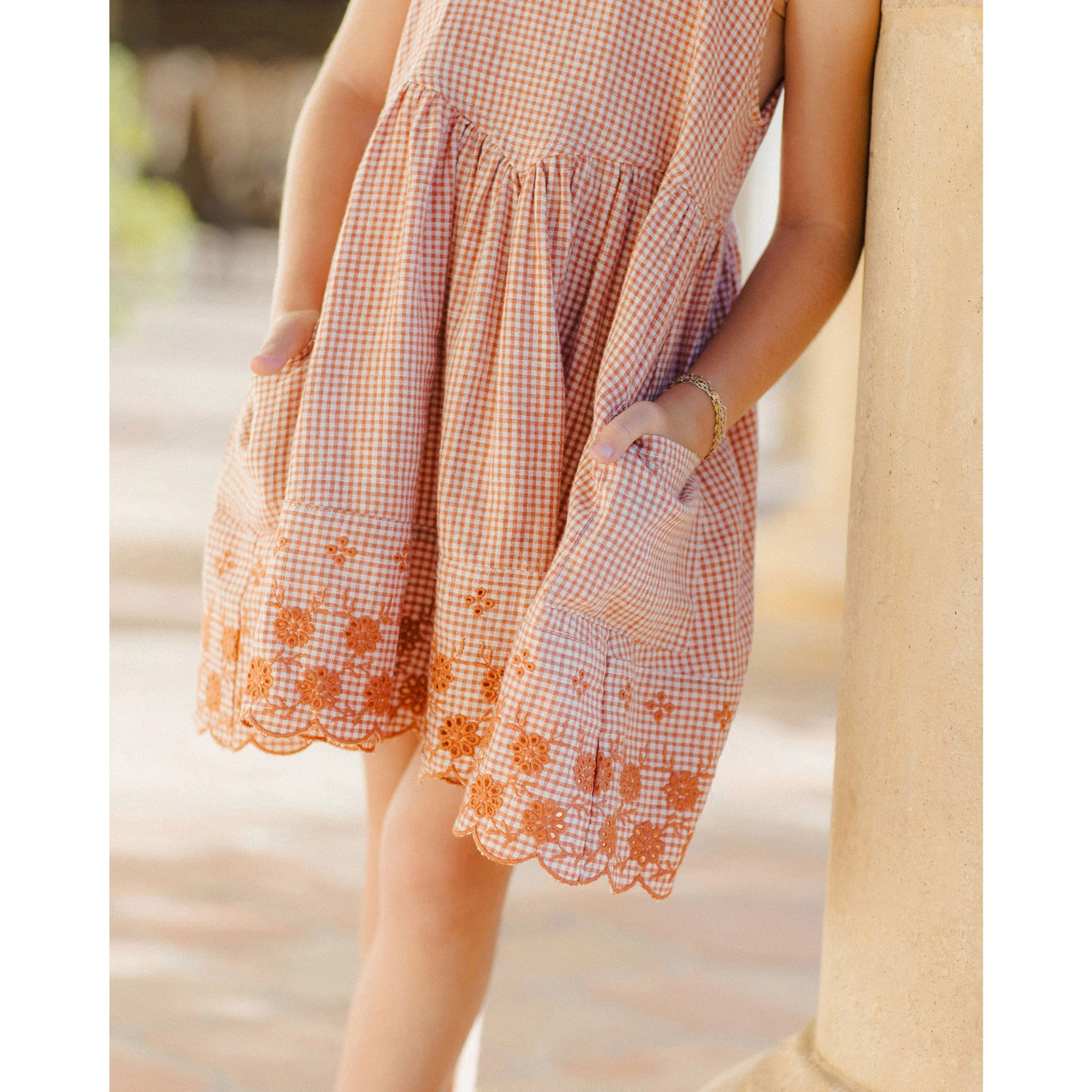 Rylee and Cru Poppy Gingham Summer Dress - Image 3