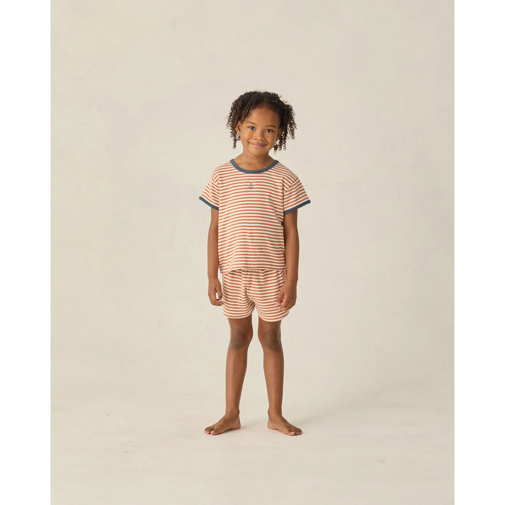 Rylee and Cru Poppy Stripe Pointelle Tee - Image 3
