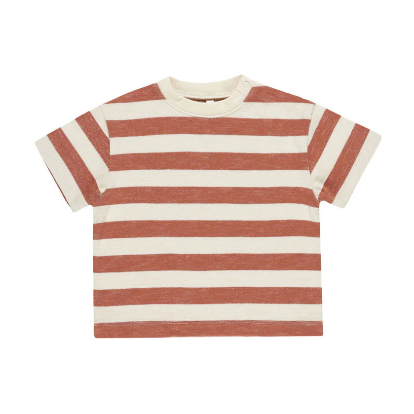 Rylee and Cru Poppy Stripe Relaxed Tee