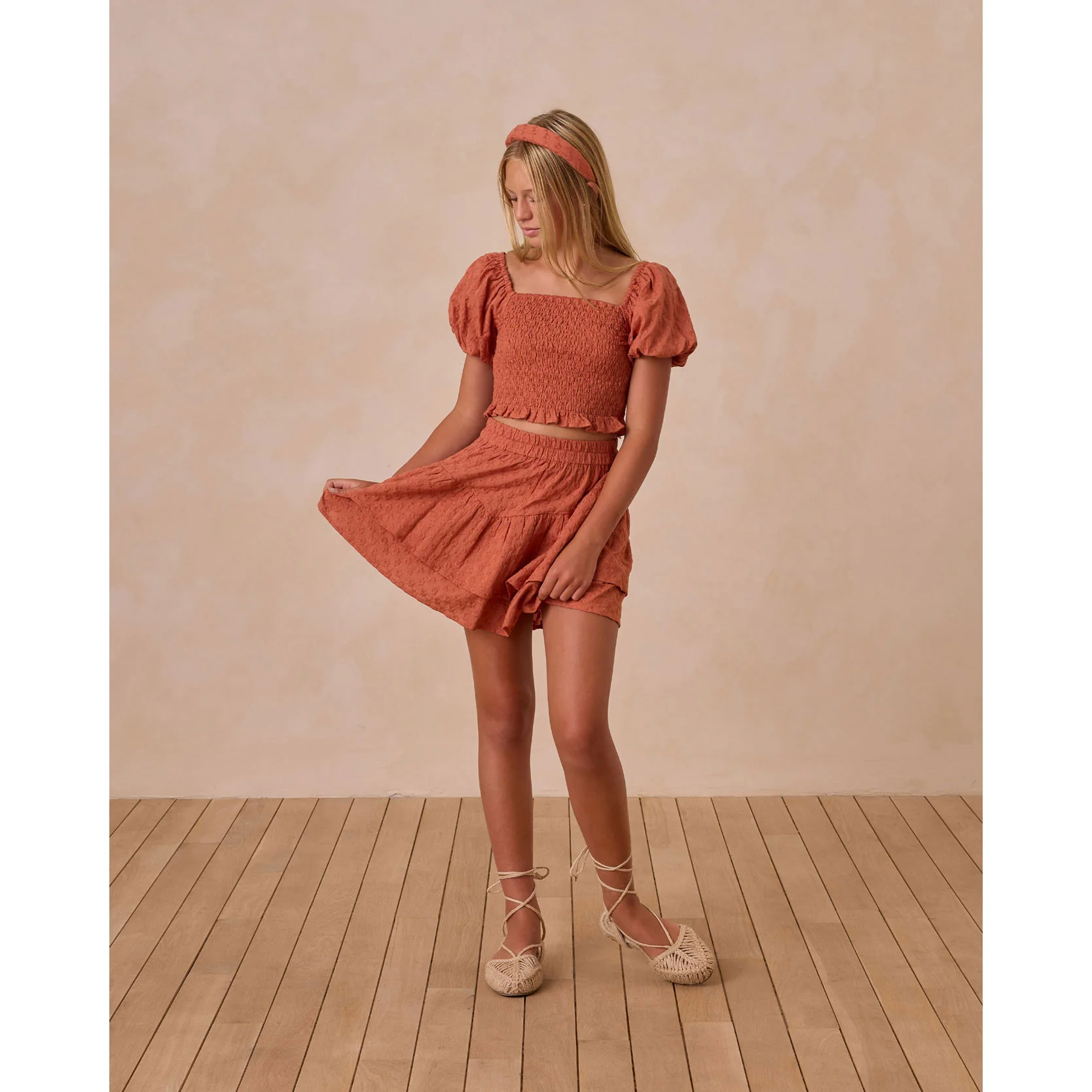 Rylee and Cru Poppy Tiered Mini Skirt