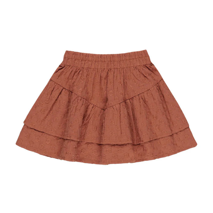 Rylee and Cru Poppy Tiered Mini Skirt