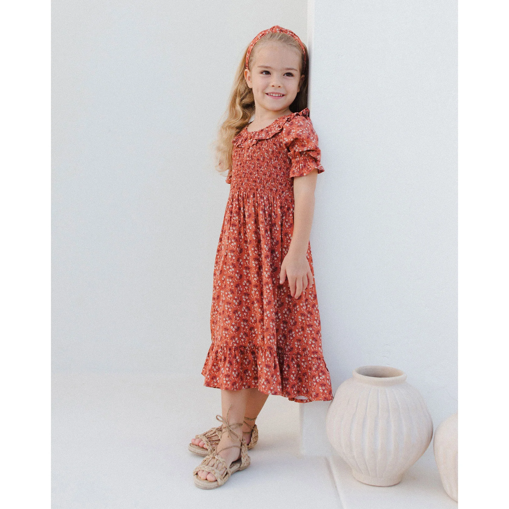 Rylee and Cru Red Floral Lexi Dress - Image 2