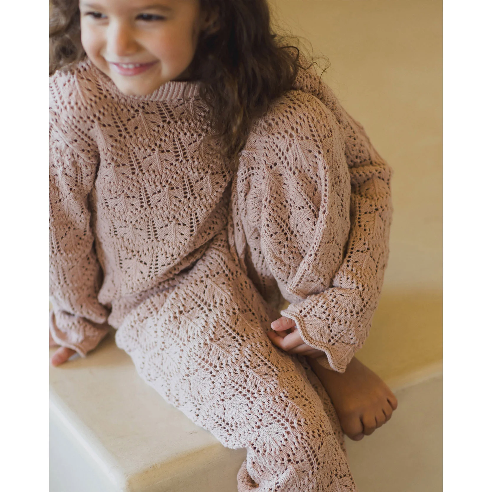 Rylee and Cru Rose Crochet Knit Pullover - Image 2