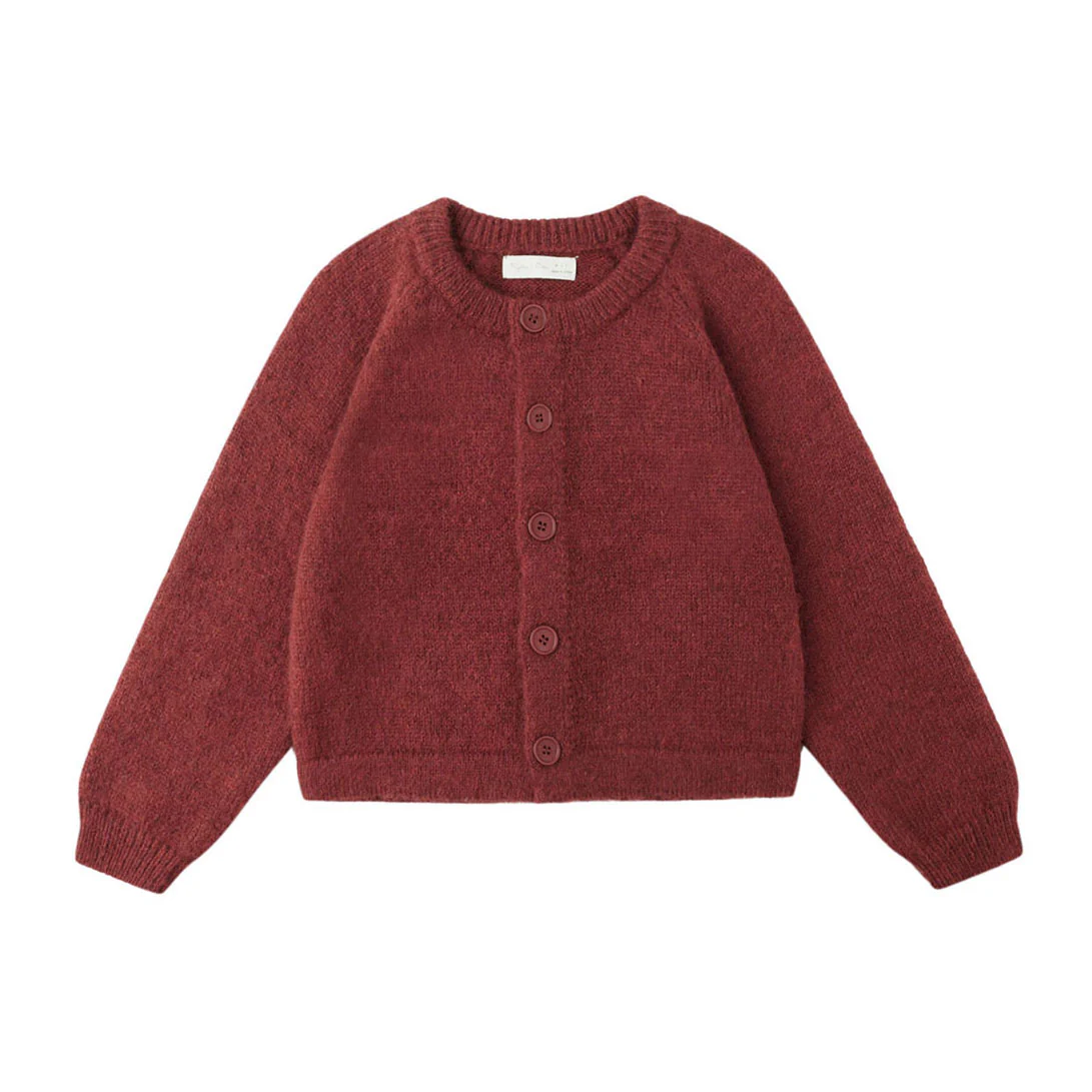 Rylee and Cru Ruby Fuzzy Cardigan
