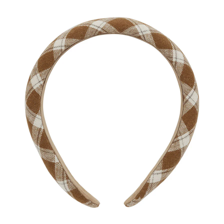 Rylee and Cru Saddle Plaid Padded Headband