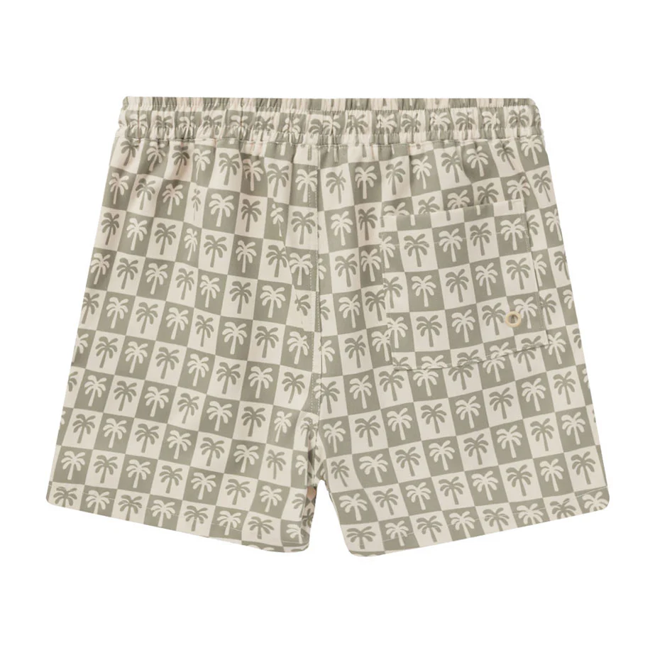 Rylee and Cru Sage Boardshort - Palm Check - Image 3