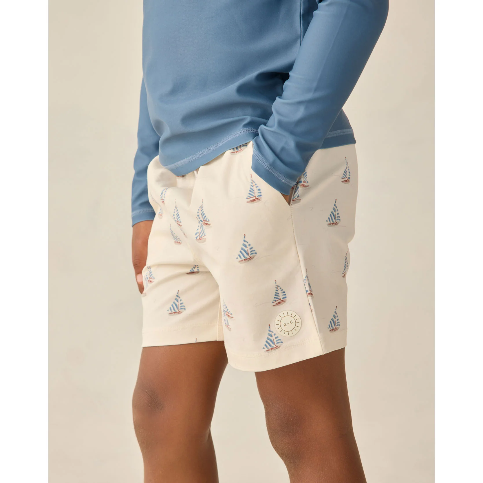 Rylee and Cru Sail Boys Rashguard Set - Image 2