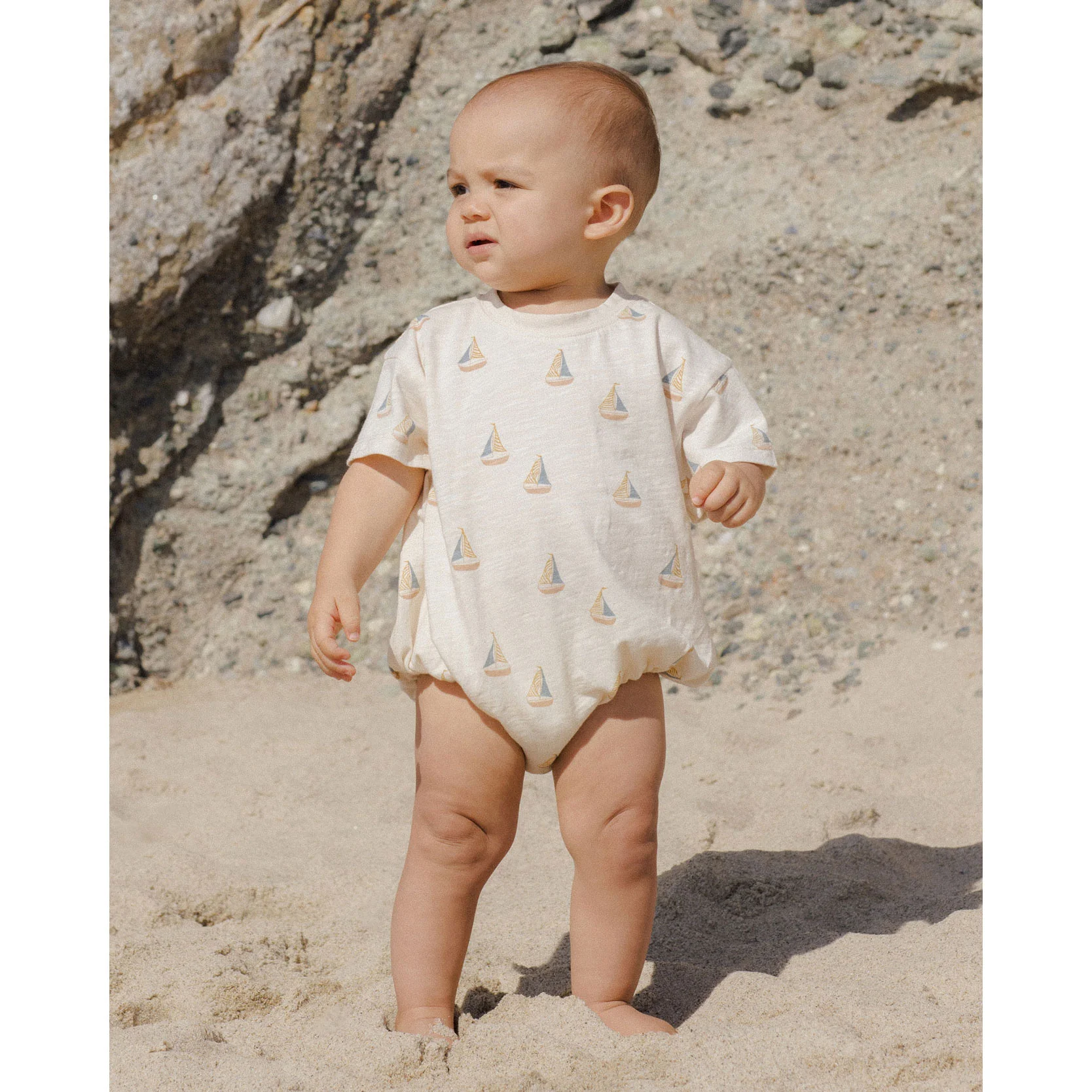 Rylee and Cru Sailboats Relaxed Bubble Romper - Image 2