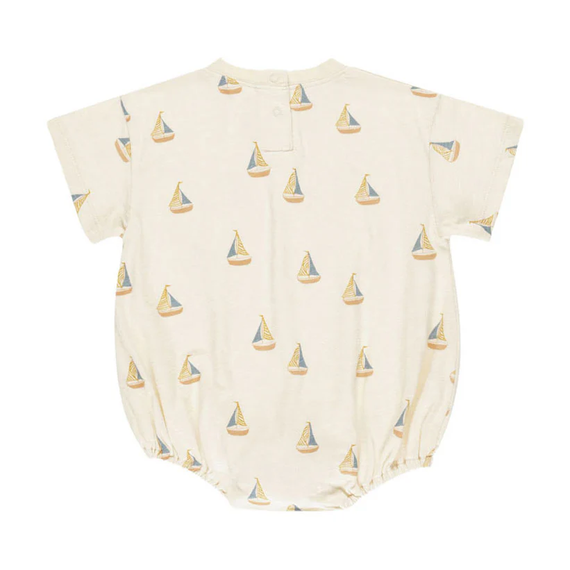 Rylee and Cru Sailboats Relaxed Bubble Romper - Image 3