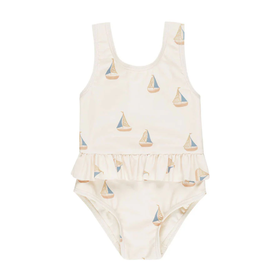 Rylee and Cru Sailboats Skirted One-Piece