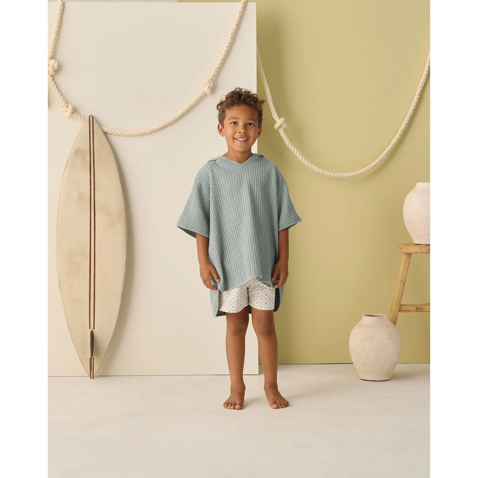 Rylee and Cru Sea Green Beach Poncho - Image 2
