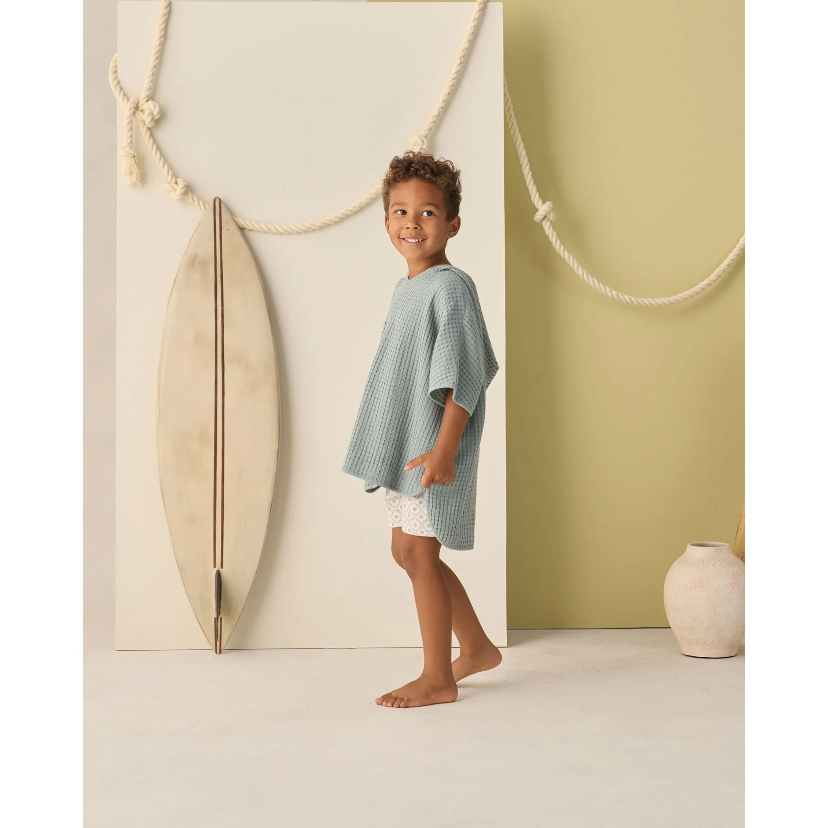 Rylee and Cru Sea Green Beach Poncho - Image 3