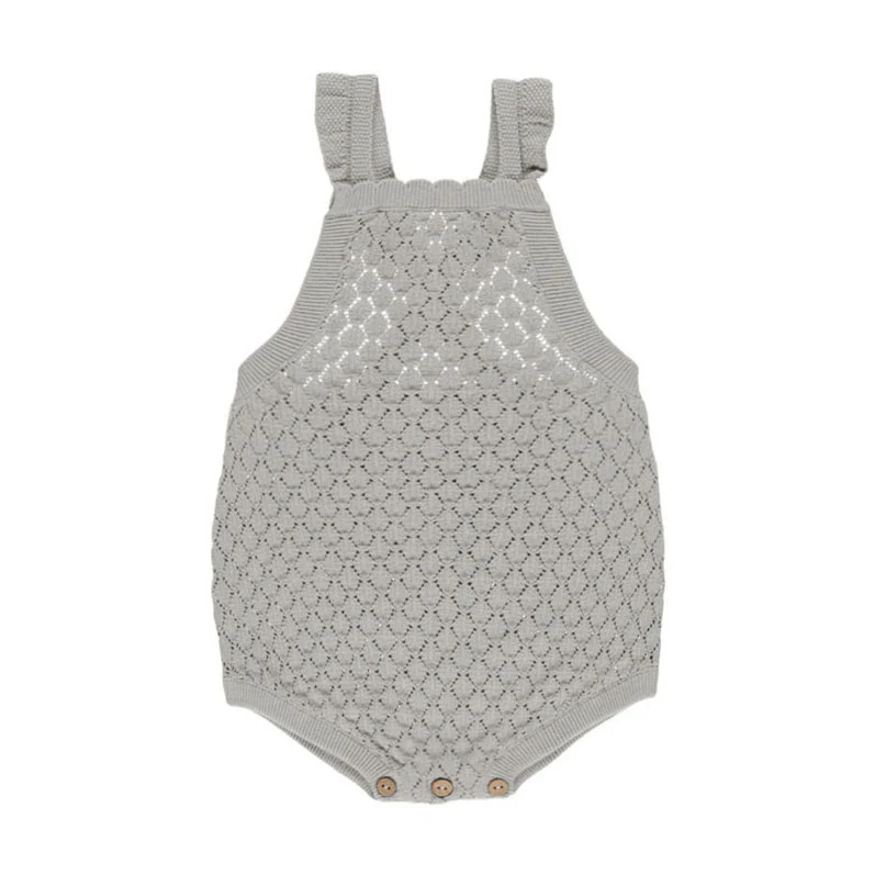 Rylee and Cru Seafoam Crochet Romper