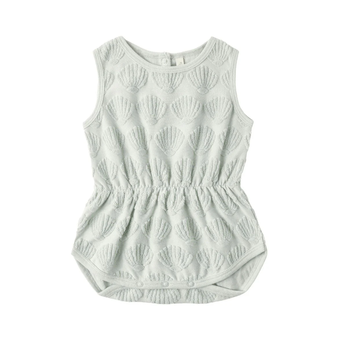 Rylee and Cru  Seafoam Seashells Cinch Playsuit