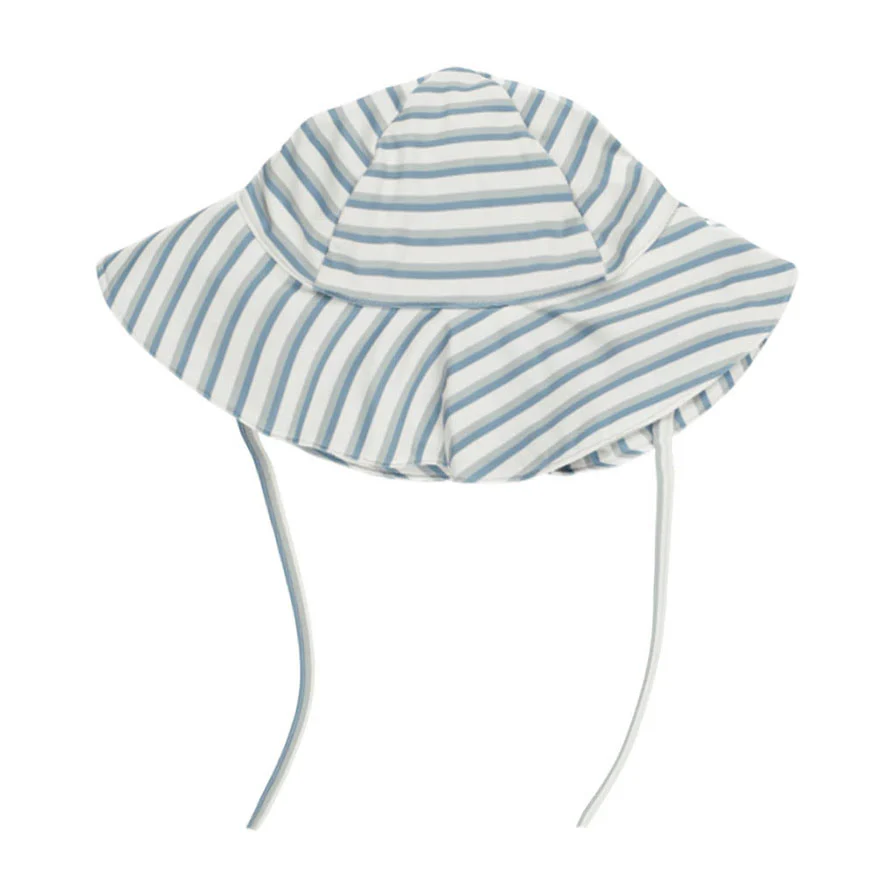 Rylee and Cru Seafoam Stripe Floppy Swim Hat