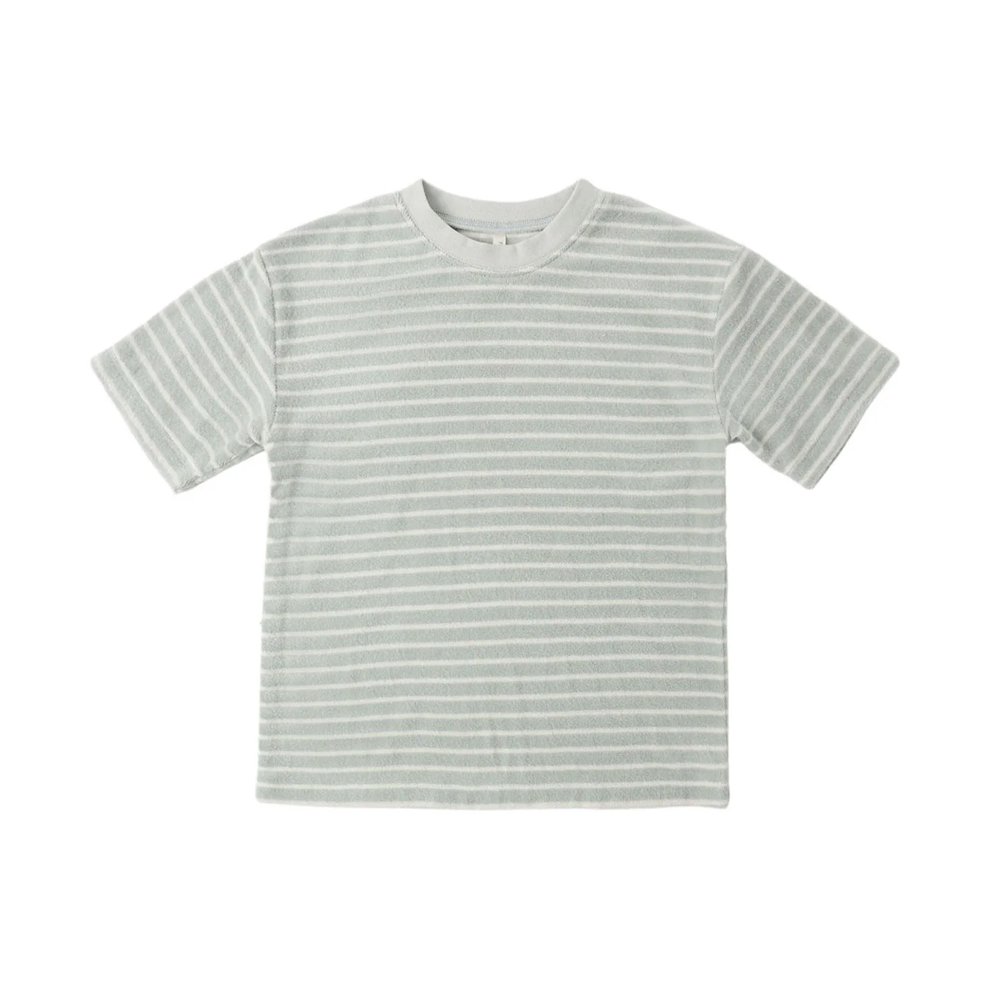 Rylee and Cru  Seafoam Stripe Terry Relaxed Tee