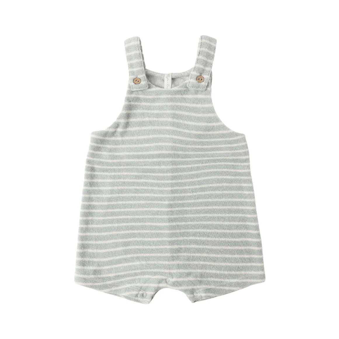 Rylee and Cru  Seafoam Terry Stripe Gio Romper