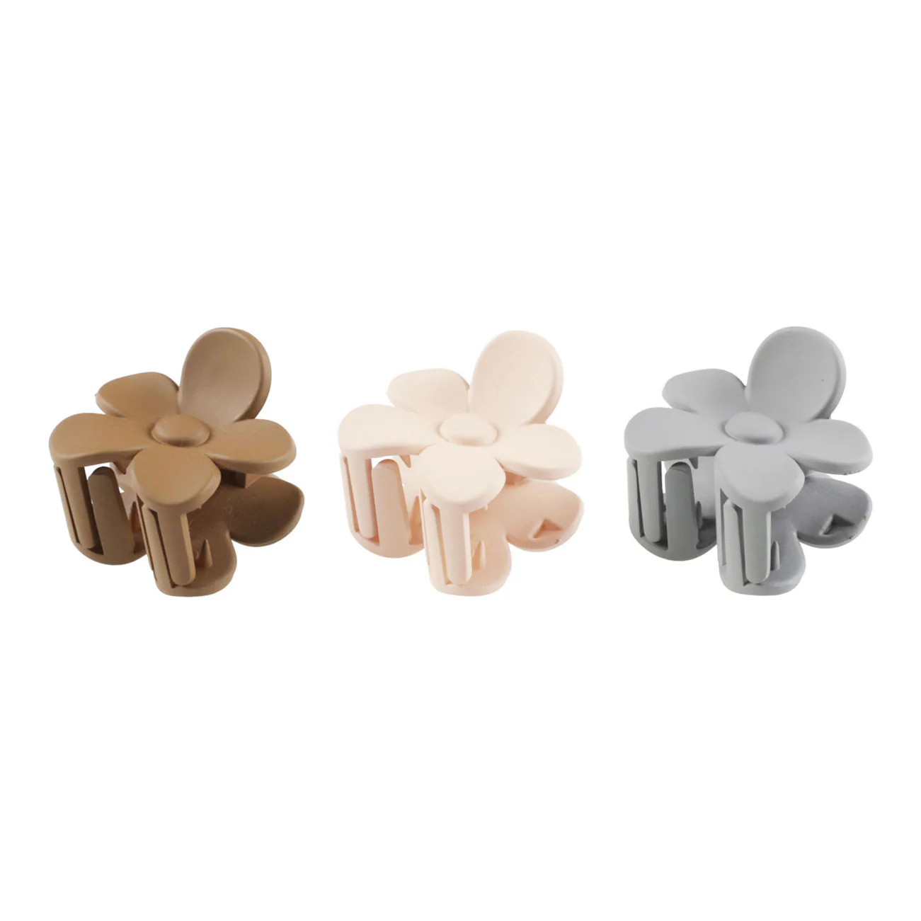 Rylee and Cru Shell-Dusty Blue-Saddle Flower Clip Set
