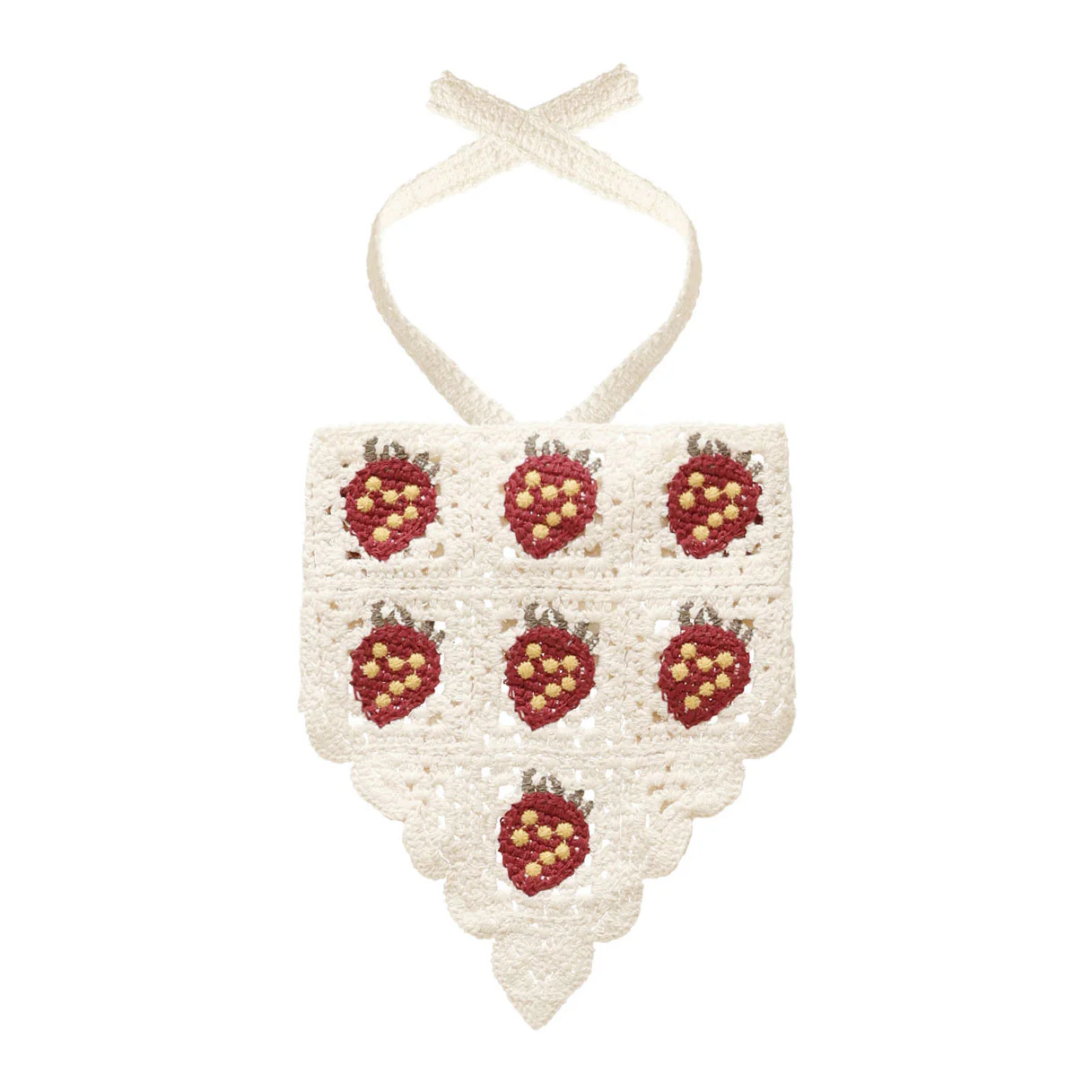 Rylee and Cru Strawberry Crochet Head Scarf