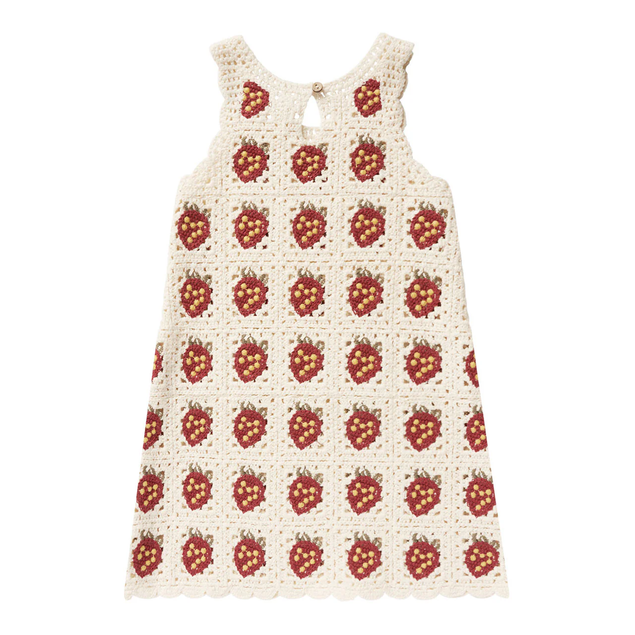 Rylee and Cru Strawberry Crochet Tank Mini Dress - Image 2