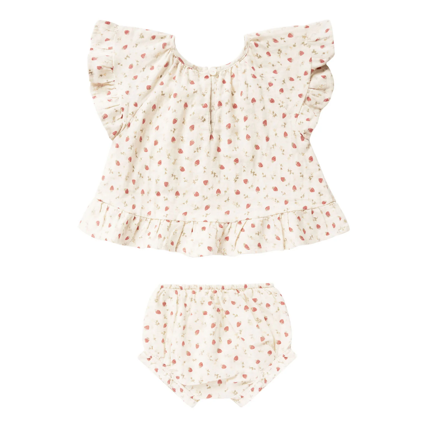 Rylee and Cru Strawberry Fields Butterfly Top + Bloomer Set - Image 2