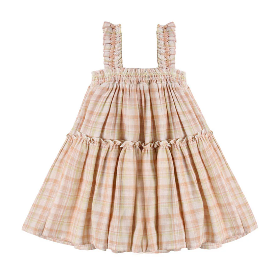 Rylee and Cru  Summer Plaid Cicily Dress