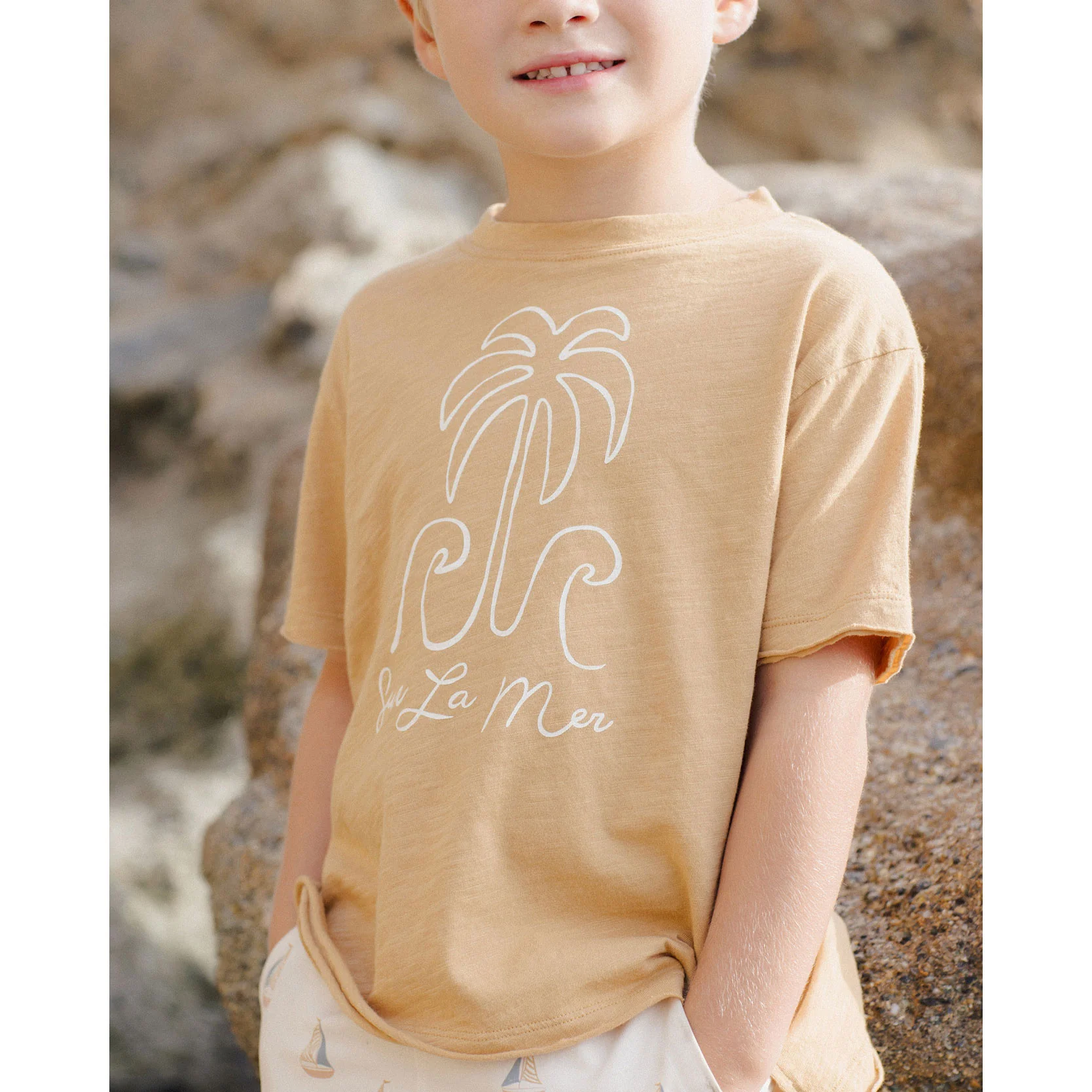 Rylee and Cru Sur La Mer Raw Edge Tee - Image 2