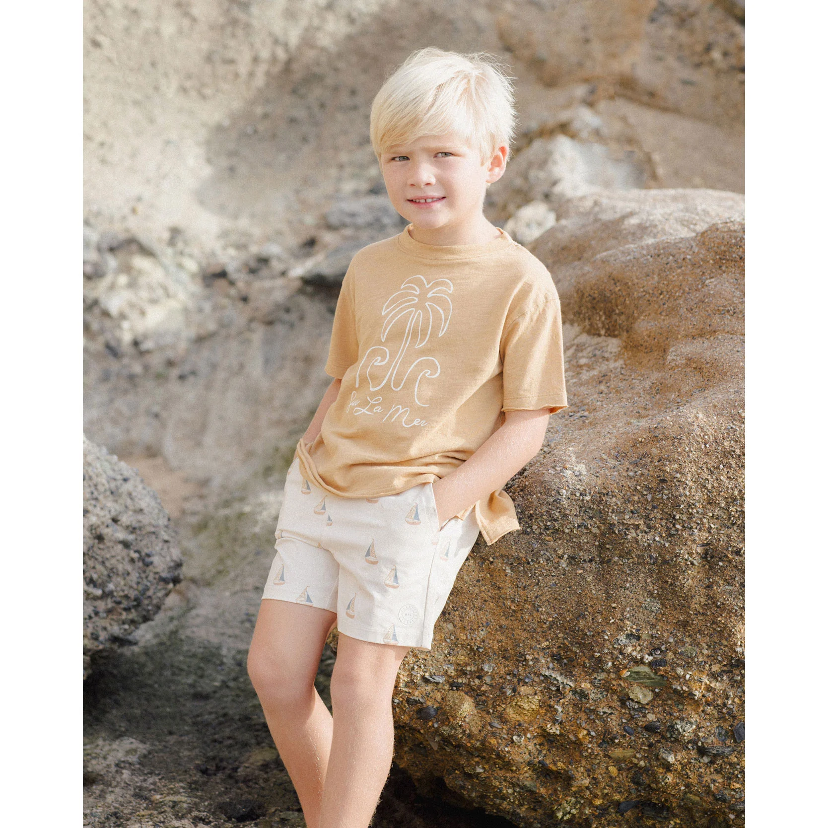 Rylee and Cru Sur La Mer Raw Edge Tee - Image 3