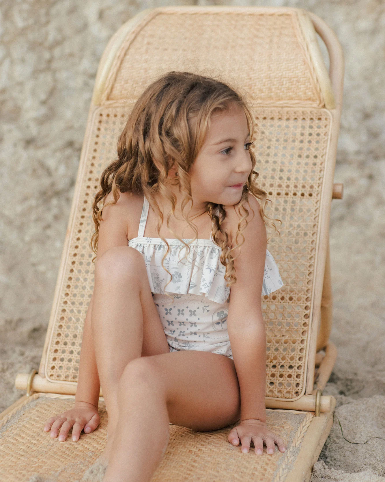 Rylee and Cru Tile Ruffle One-Piece - Image 3