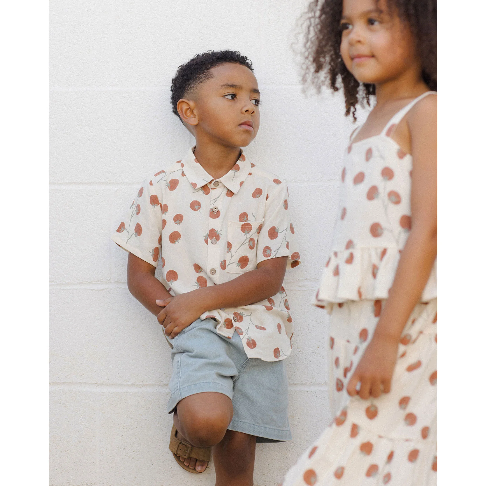 Rylee and Cru Tomatoes Collared Short Sleeve Shirt - Image 2