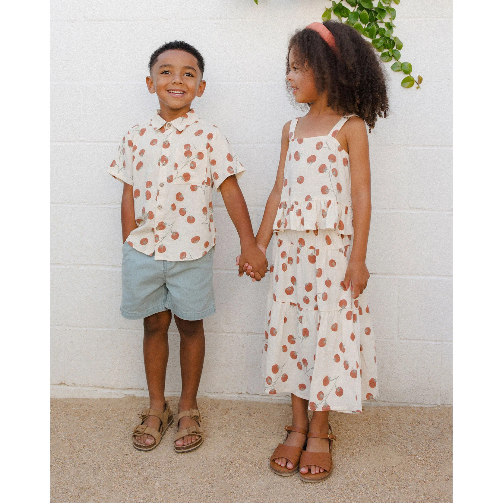 Rylee and Cru Tomatoes Collared Short Sleeve Shirt - Image 3