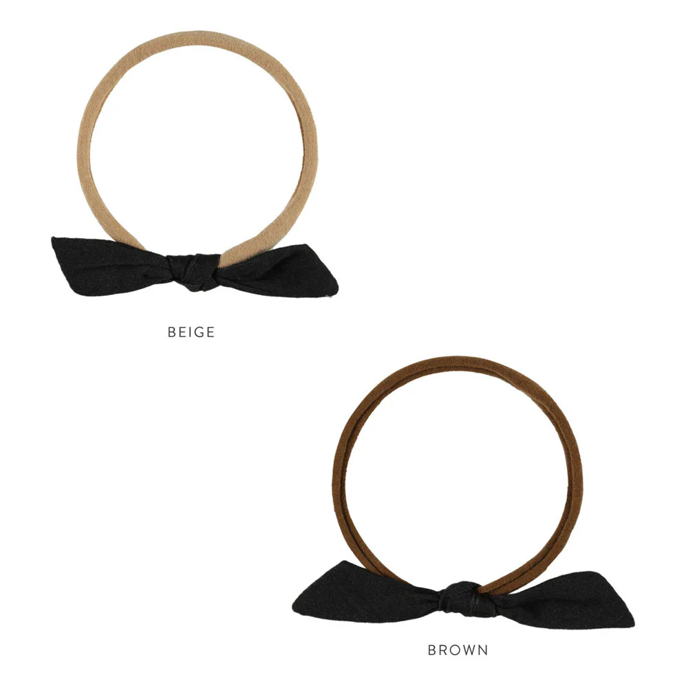 Rylee and Cru Washed Black Little Knot Headband