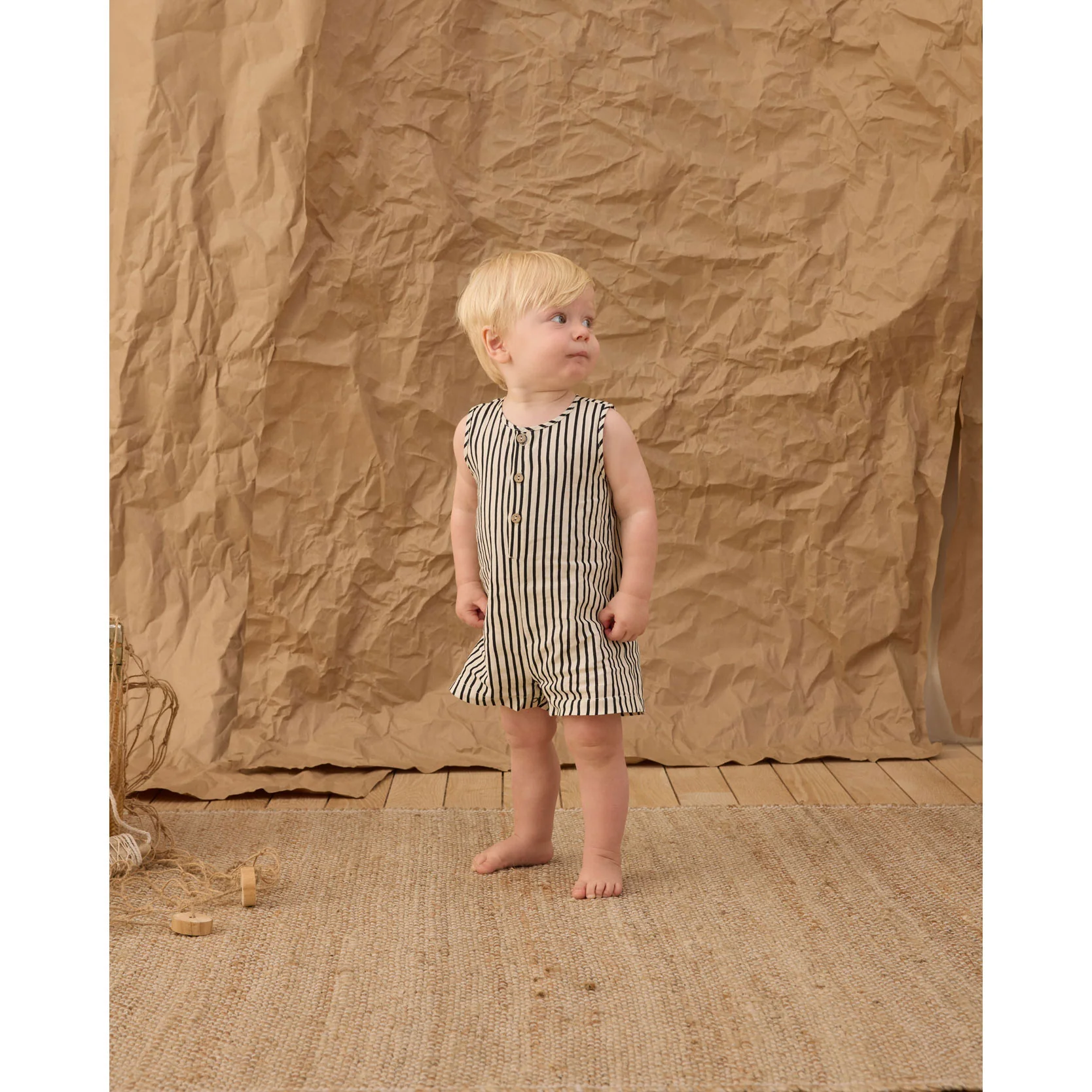 Rylee and Cru Wavy Stripe Mavrick Romper - Image 2