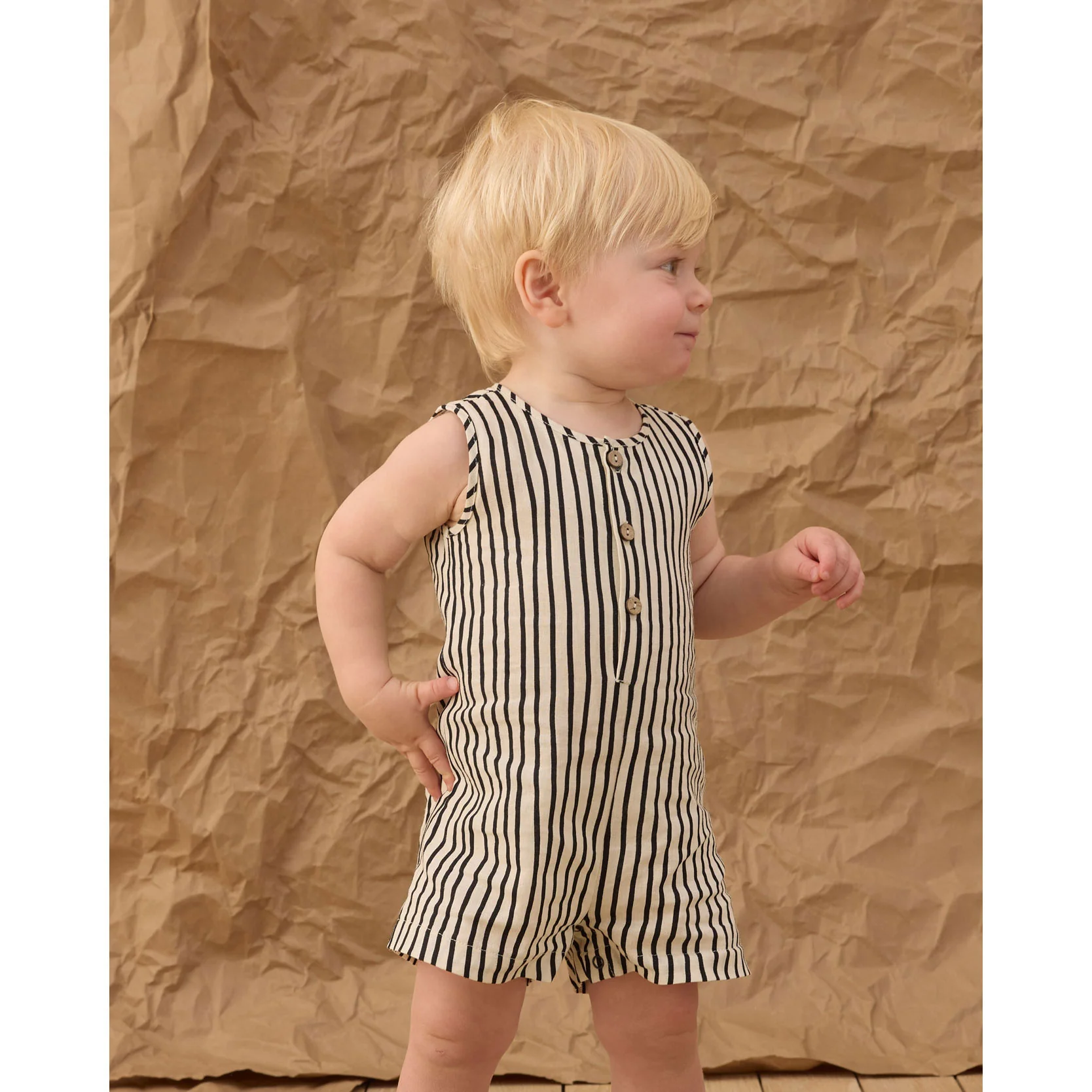 Rylee and Cru Wavy Stripe Mavrick Romper - Image 3