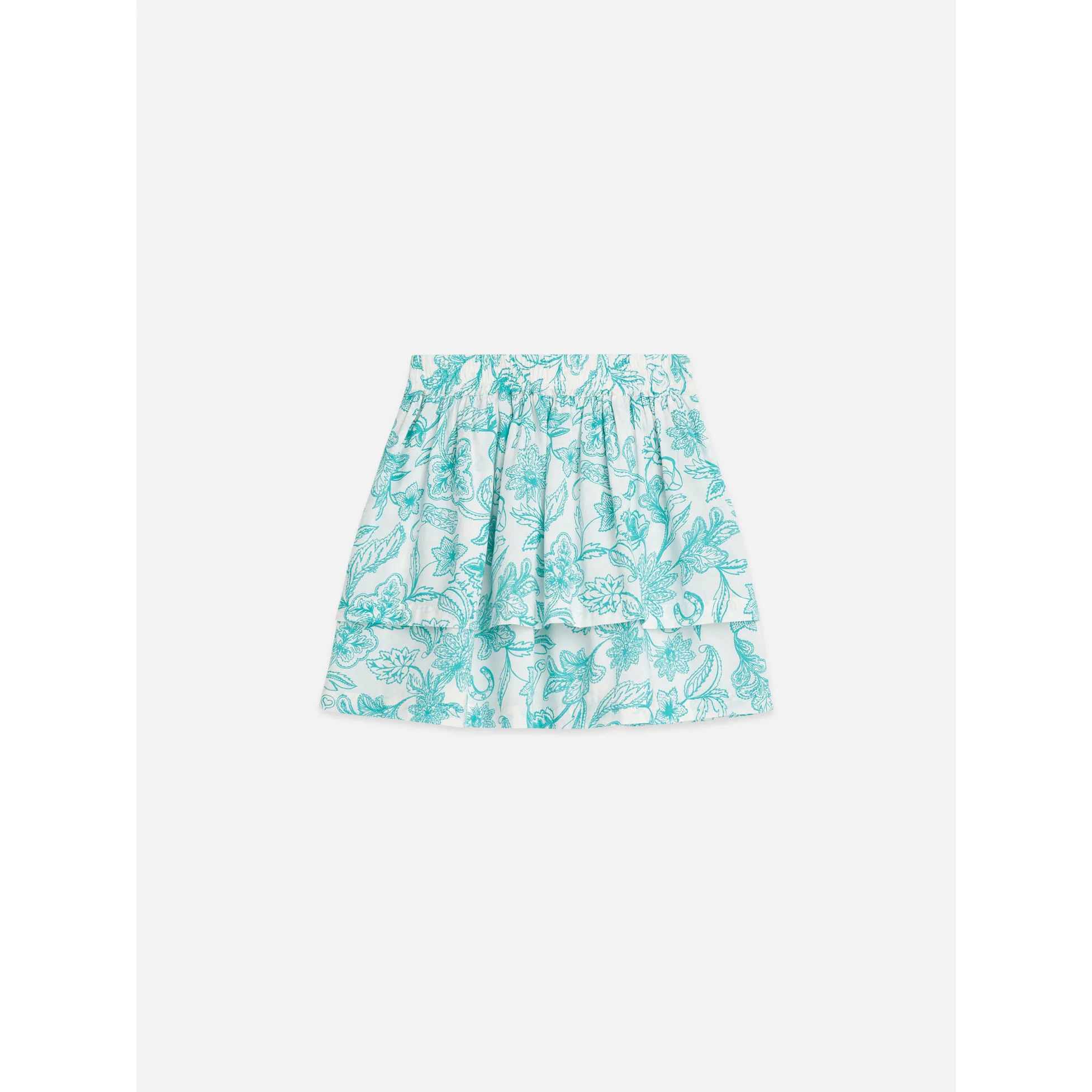 Scotch Shrunk Bandana Eggnog Modal Ruffle Skirt - Image 2